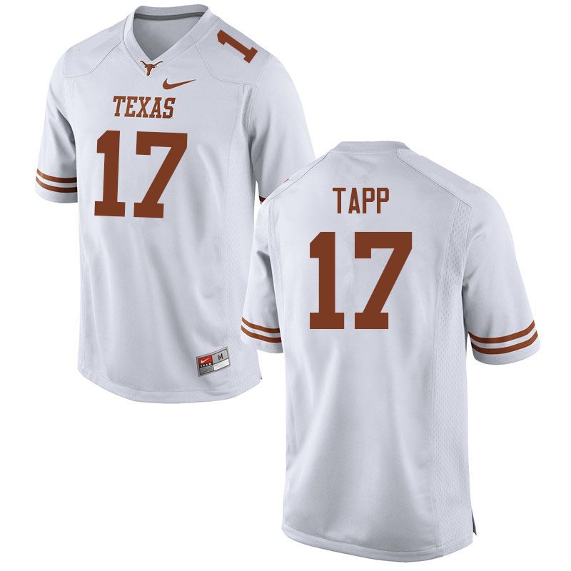 Men #17 J'Mond Tapp Texas Longhorns College Football Jerseys Sale-White